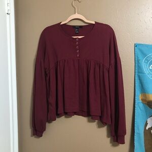 Forever 21 maroon longsleeve